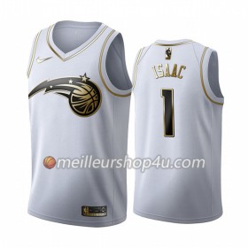 Maillot Basket Homme Orlando Magic Jonathan Isaac 1 2019-20 Nike Blanc Golden Edition Swingman